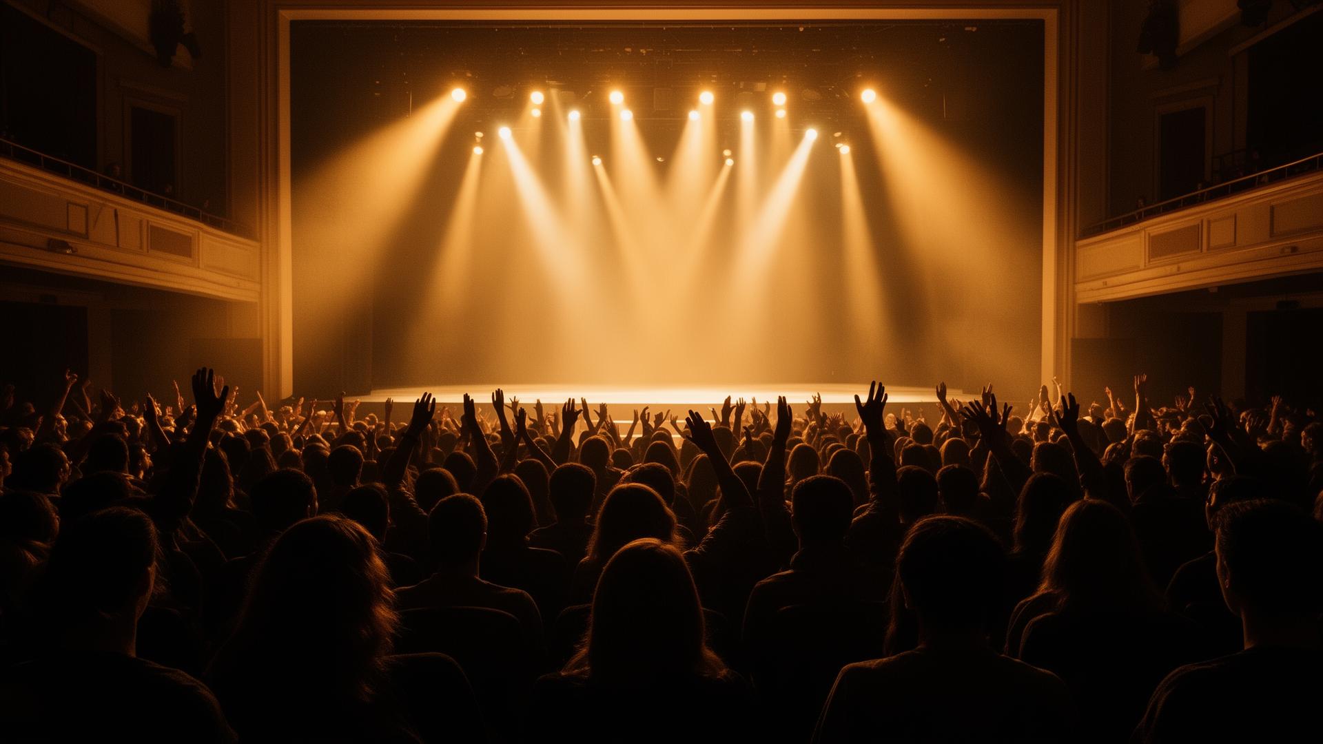 Motivational speaker on stage at a corporate event in Asia